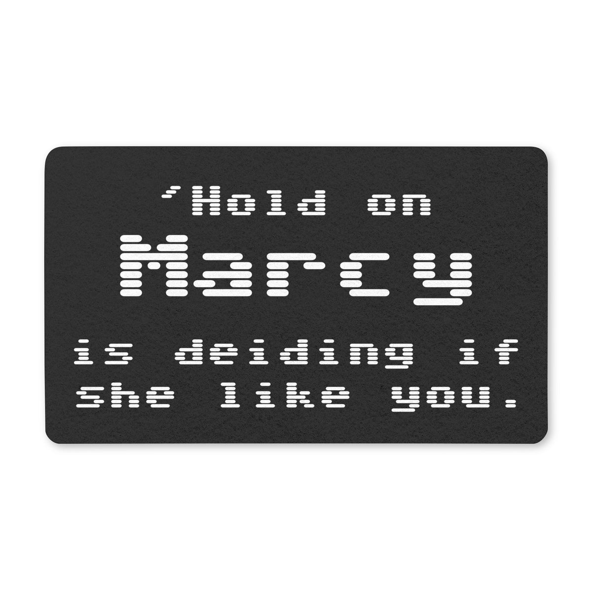 Personalised Retro Pixel Doormat, Custom Pet Name Welcome Mat