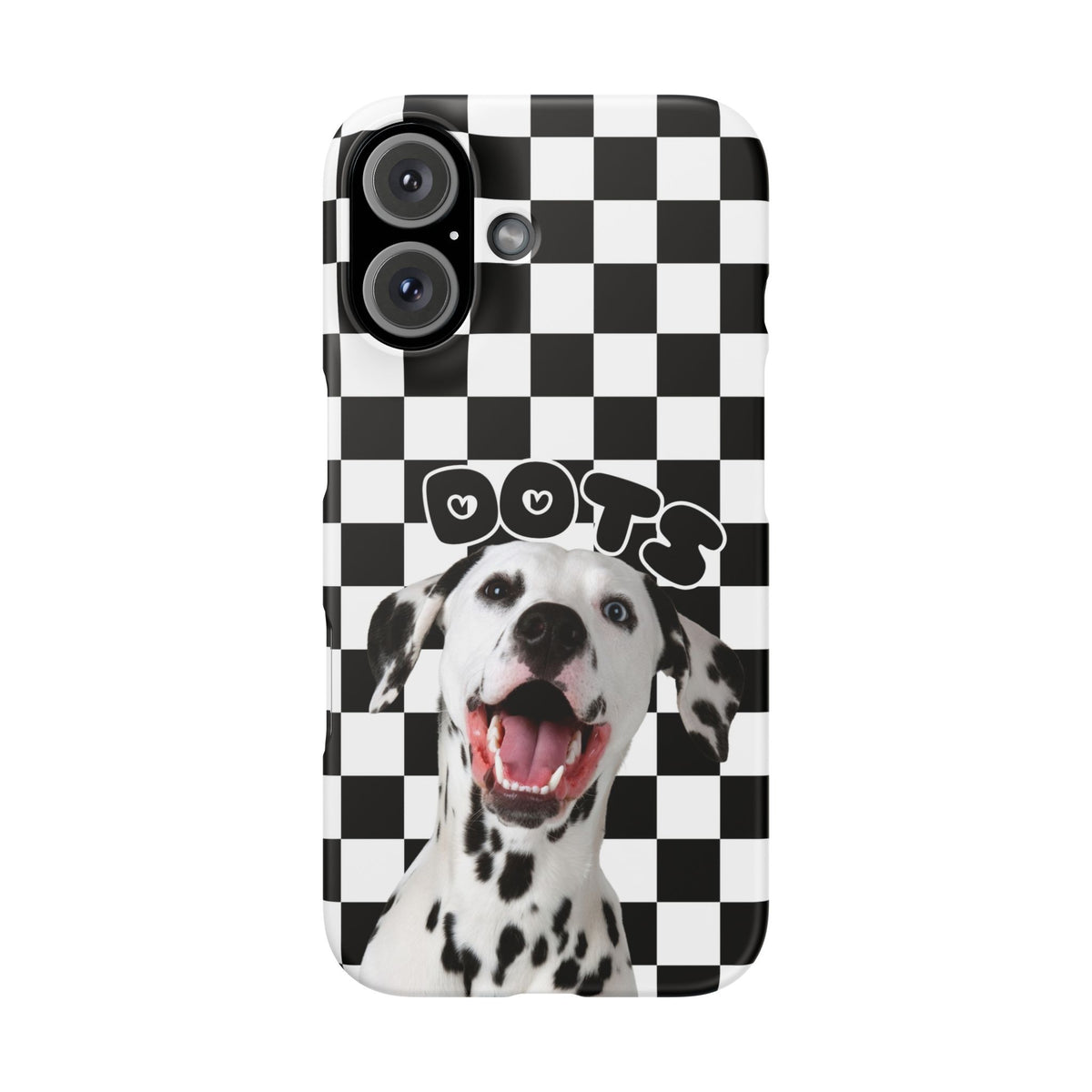 Dalmatian 'Dots' Checkerboard Phone Case