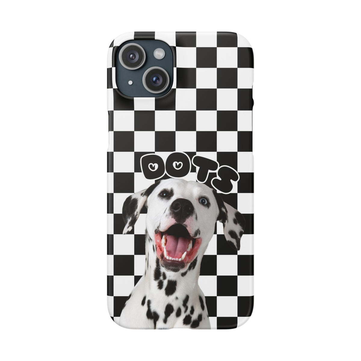 Dalmatian 'Dots' Checkerboard Phone Case
