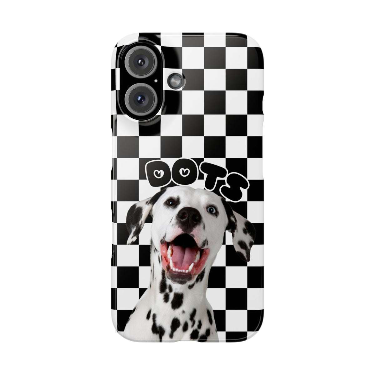 Dalmatian 'Dots' Checkerboard Phone Case