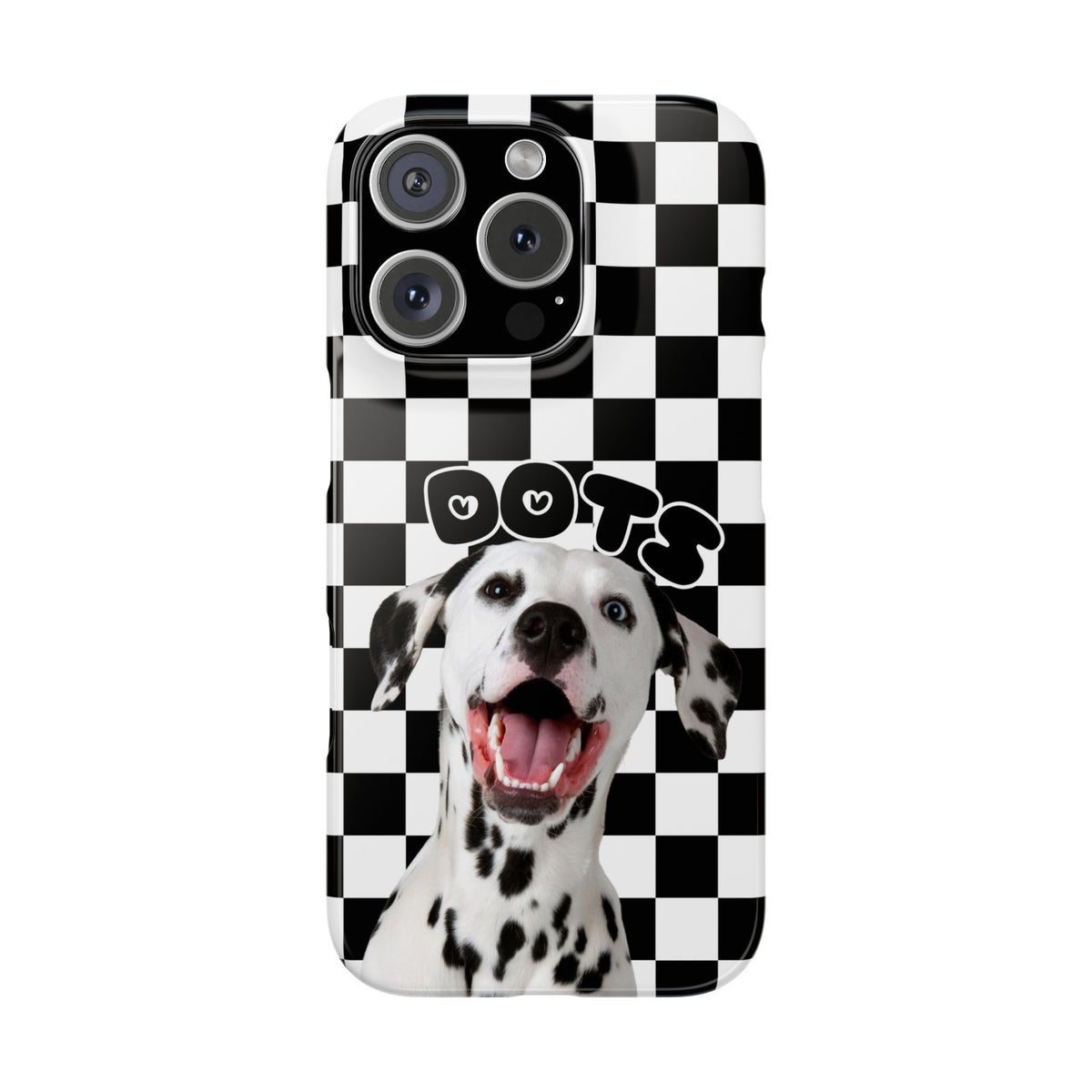 Dalmatian 'Dots' Checkerboard Phone Case