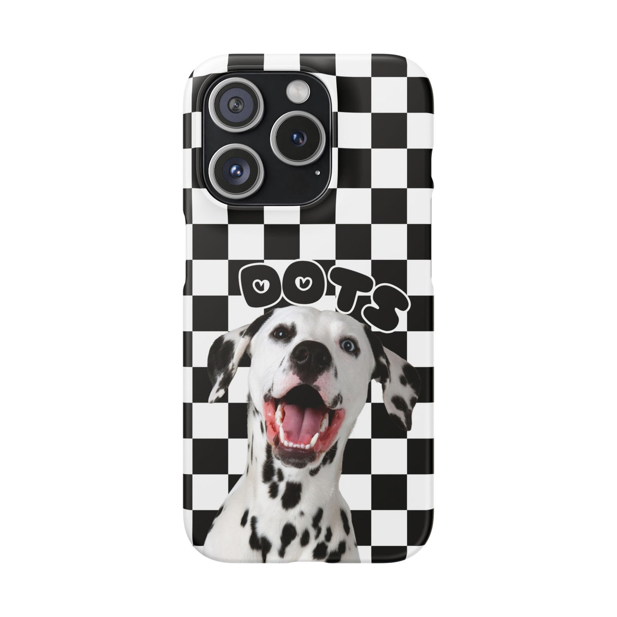 Dalmatian 'Dots' Checkerboard Phone Case