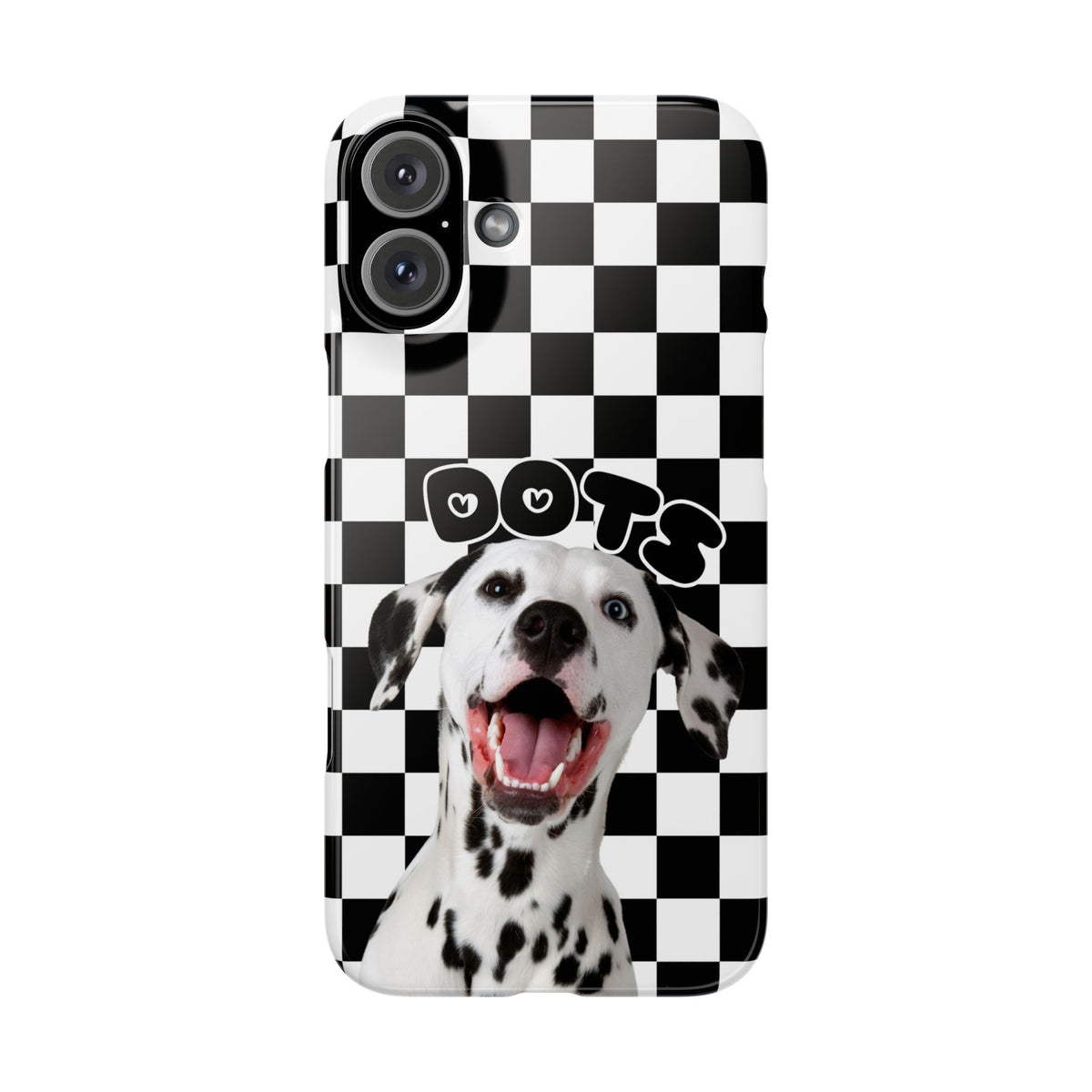 Dalmatian 'Dots' Checkerboard Phone Case