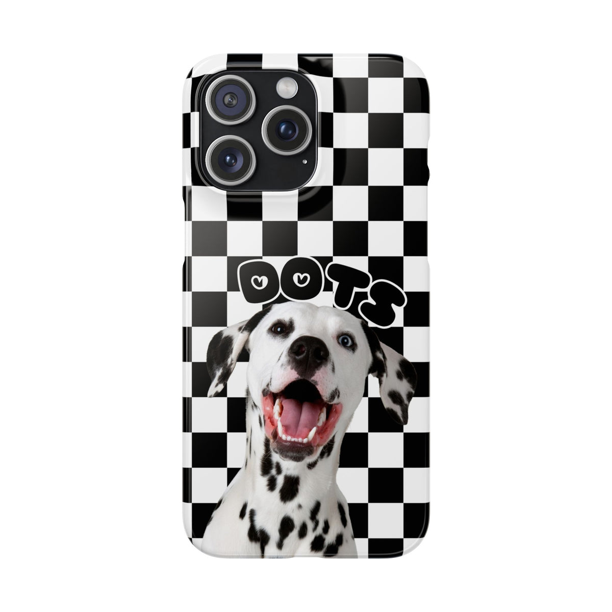 Dalmatian 'Dots' Checkerboard Phone Case