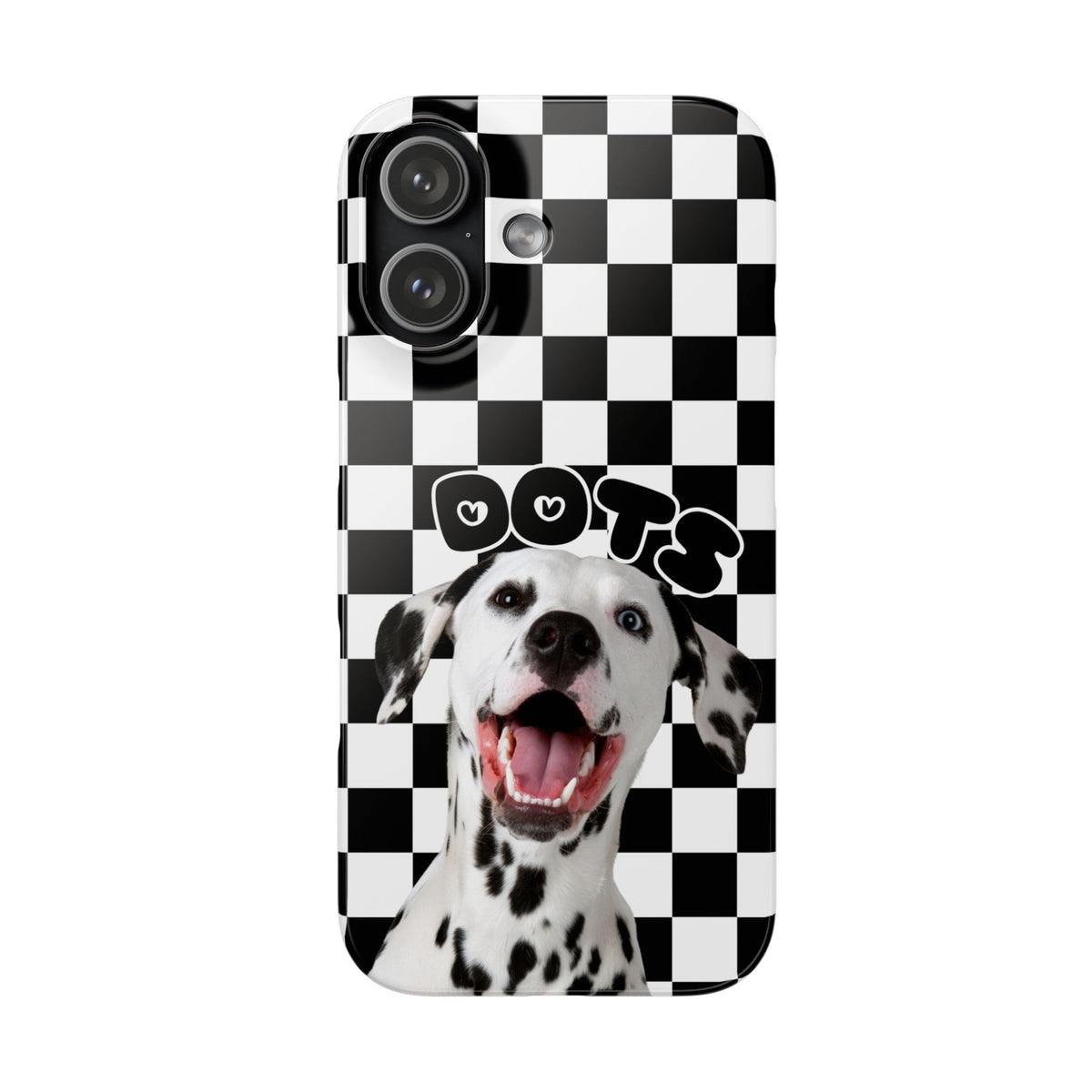 Dalmatian 'Dots' Checkerboard Phone Case