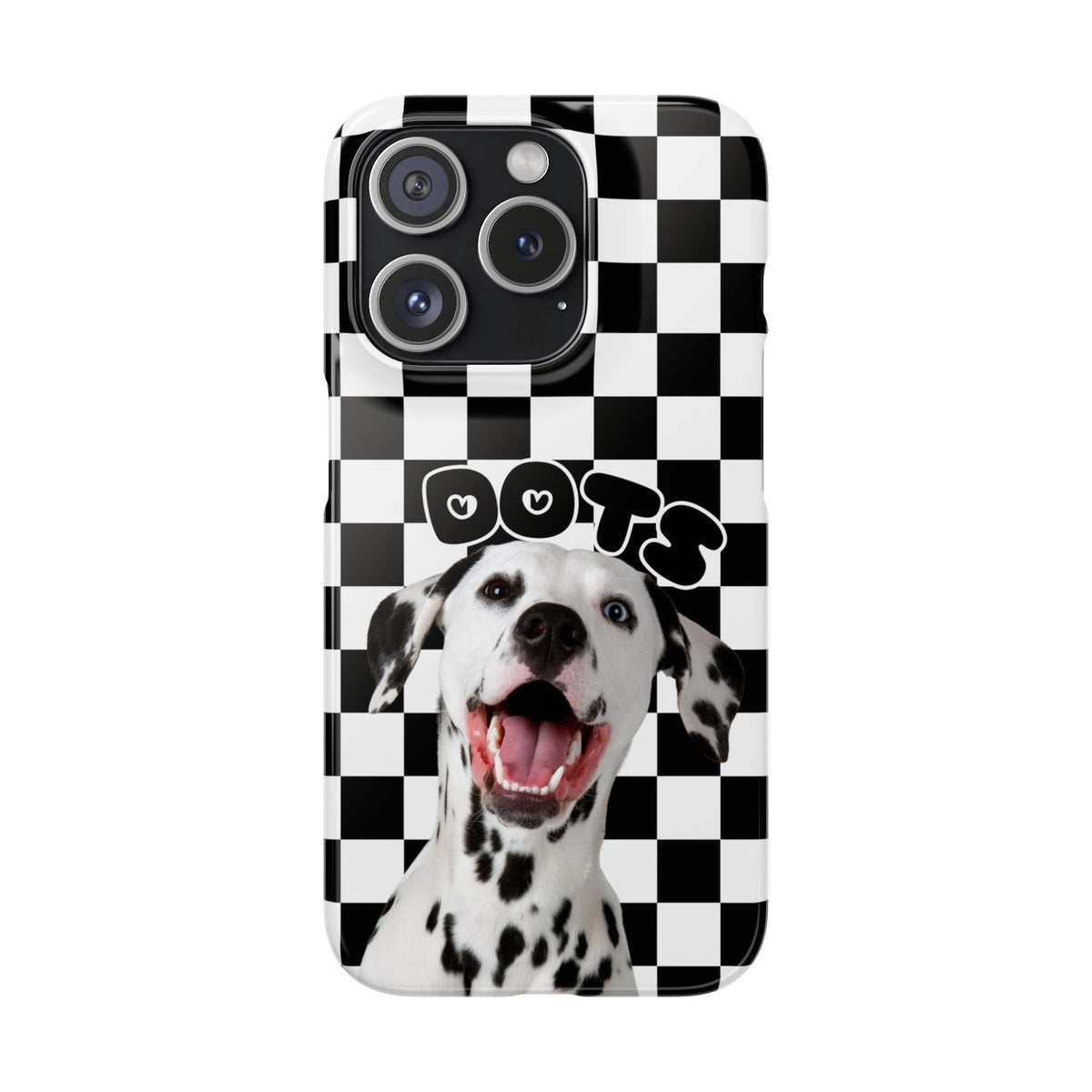 Dalmatian 'Dots' Checkerboard Phone Case