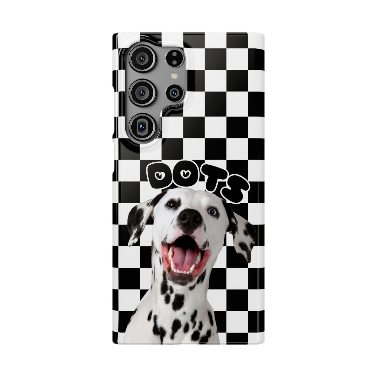 Dalmatian 'Dots' Checkerboard Phone Case