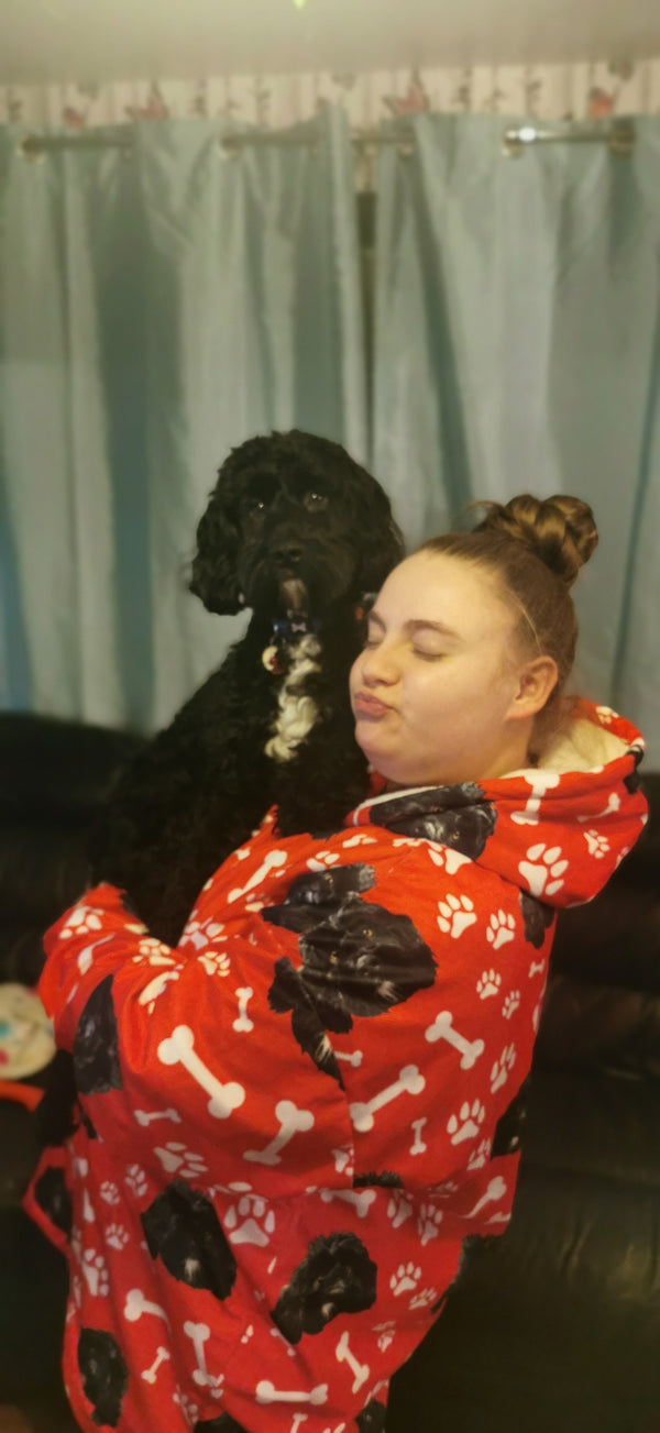 Customer photo 1 of Personalised Pet Wearable Blanket